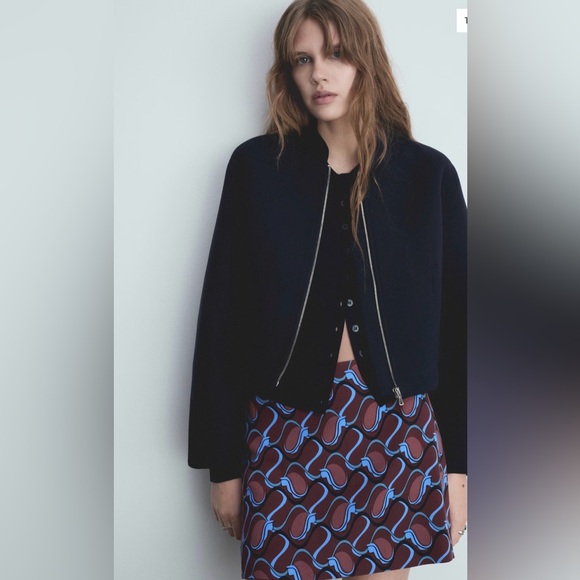 Mango Navy Blue Jacket